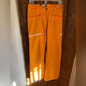 Mammut Women’s Orange Ski Pants USA size 8
